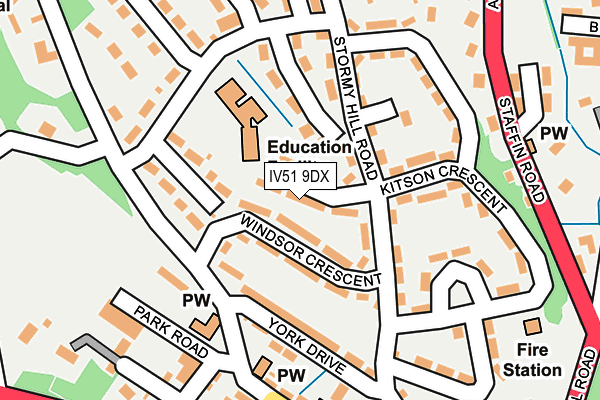 IV51 9DX map - OS OpenMap – Local (Ordnance Survey)