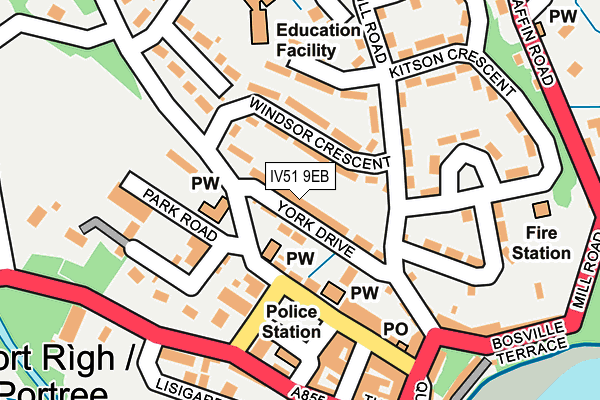 IV51 9EB map - OS OpenMap – Local (Ordnance Survey)
