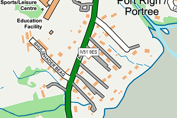 IV51 9ES map - OS OpenMap – Local (Ordnance Survey)