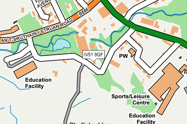 IV51 9GF map - OS OpenMap – Local (Ordnance Survey)