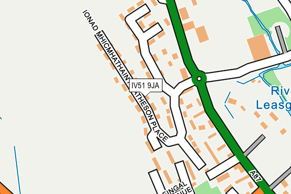 IV51 9JA map - OS OpenMap – Local (Ordnance Survey)