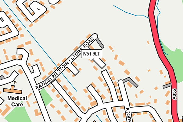 IV51 9LT map - OS OpenMap – Local (Ordnance Survey)