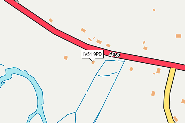 IV51 9PD map - OS OpenMap – Local (Ordnance Survey)