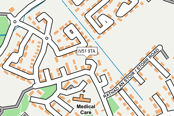 IV51 9TA map - OS OpenMap – Local (Ordnance Survey)