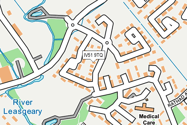 IV51 9TQ map - OS OpenMap – Local (Ordnance Survey)