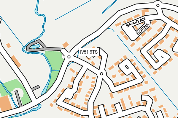 IV51 9TS map - OS OpenMap – Local (Ordnance Survey)