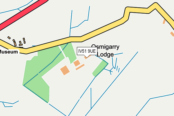 IV51 9UE map - OS OpenMap – Local (Ordnance Survey)