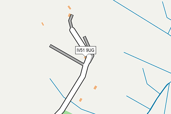 IV51 9UG map - OS OpenMap – Local (Ordnance Survey)