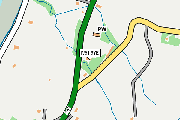 IV51 9YE map - OS OpenMap – Local (Ordnance Survey)