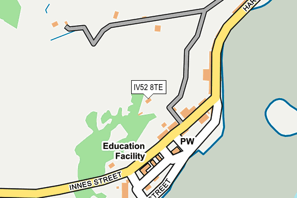 IV52 8TE map - OS OpenMap – Local (Ordnance Survey)