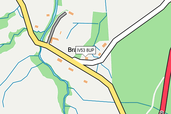 IV53 8UP map - OS OpenMap – Local (Ordnance Survey)