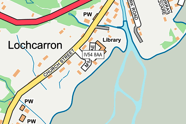 IV54 8AA map - OS OpenMap – Local (Ordnance Survey)
