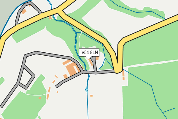IV54 8LN map - OS OpenMap – Local (Ordnance Survey)