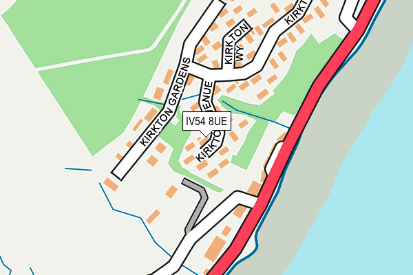 IV54 8UE map - OS OpenMap – Local (Ordnance Survey)