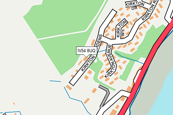 IV54 8UQ map - OS OpenMap – Local (Ordnance Survey)