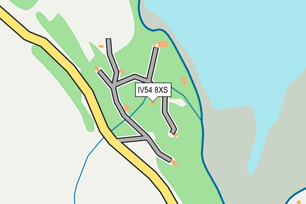 IV54 8XS map - OS OpenMap – Local (Ordnance Survey)