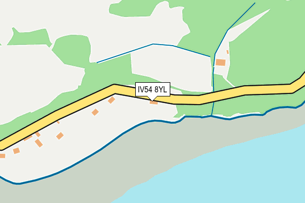 IV54 8YL map - OS OpenMap – Local (Ordnance Survey)