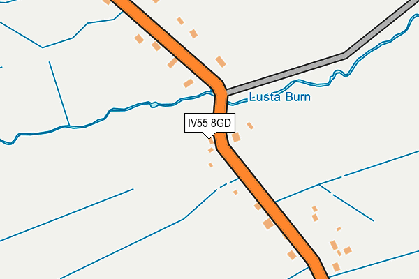 IV55 8GD map - OS OpenMap – Local (Ordnance Survey)