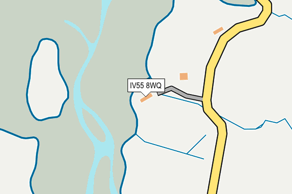 IV55 8WQ map - OS OpenMap – Local (Ordnance Survey)