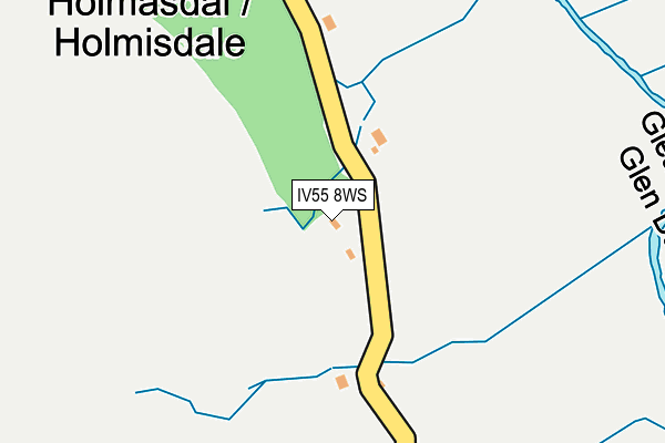 IV55 8WS map - OS OpenMap – Local (Ordnance Survey)