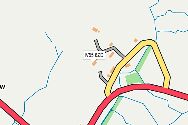 IV55 8ZD map - OS OpenMap – Local (Ordnance Survey)