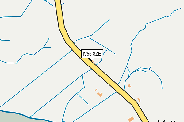 IV55 8ZE map - OS OpenMap – Local (Ordnance Survey)