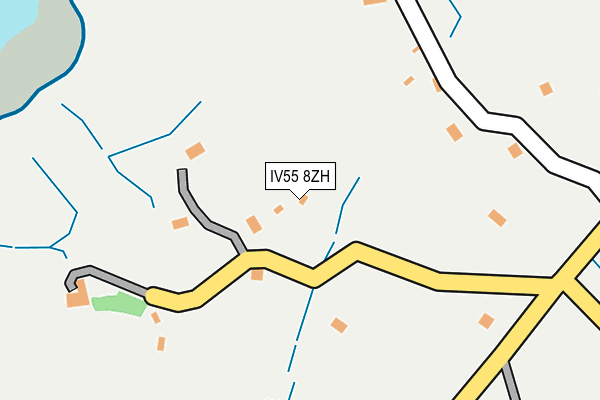 IV55 8ZH map - OS OpenMap – Local (Ordnance Survey)