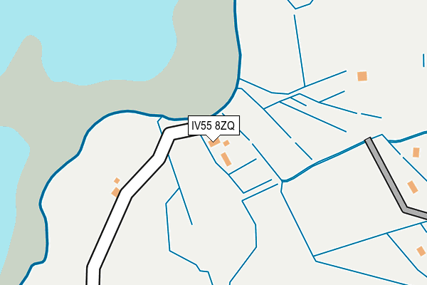 IV55 8ZQ map - OS OpenMap – Local (Ordnance Survey)