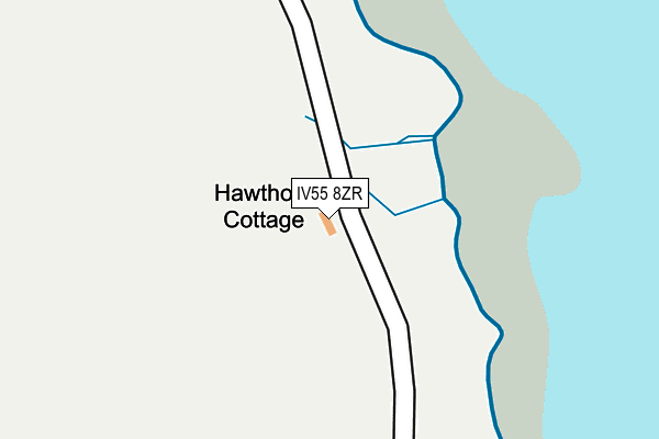 IV55 8ZR map - OS OpenMap – Local (Ordnance Survey)