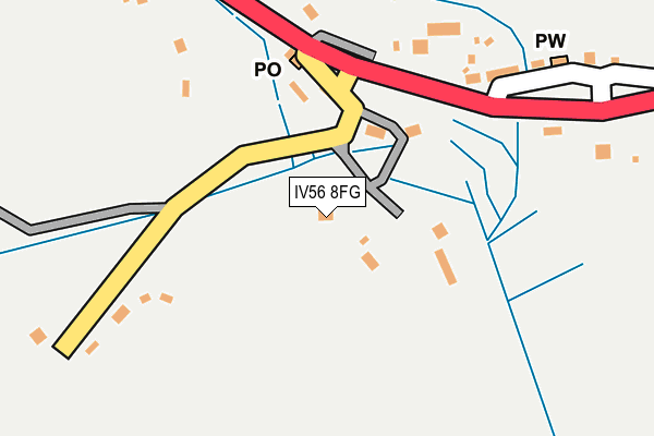 IV56 8FG map - OS OpenMap – Local (Ordnance Survey)