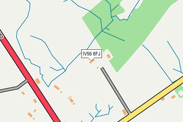 IV56 8FJ map - OS OpenMap – Local (Ordnance Survey)