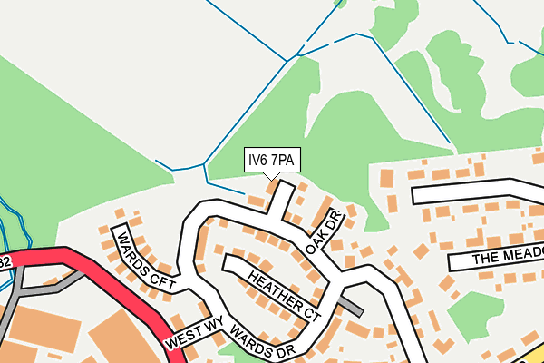 IV6 7PA map - OS OpenMap – Local (Ordnance Survey)