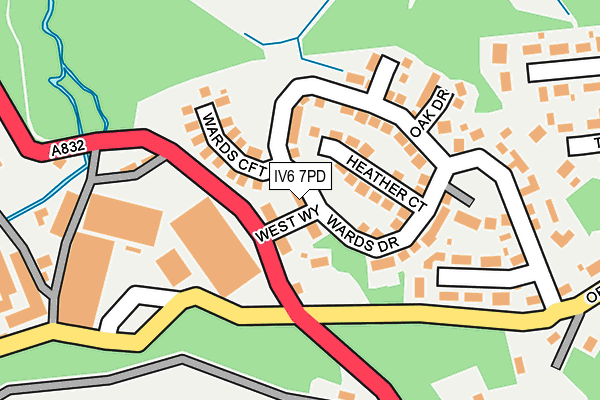 IV6 7PD map - OS OpenMap – Local (Ordnance Survey)