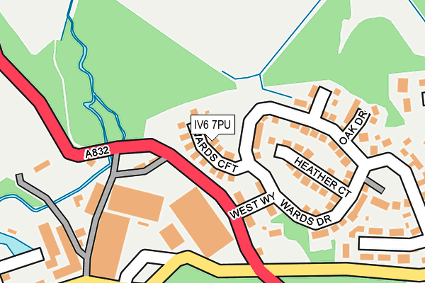 IV6 7PU map - OS OpenMap – Local (Ordnance Survey)