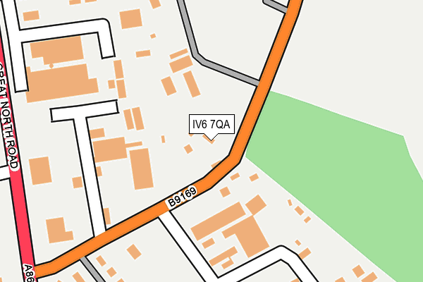 IV6 7QA map - OS OpenMap – Local (Ordnance Survey)