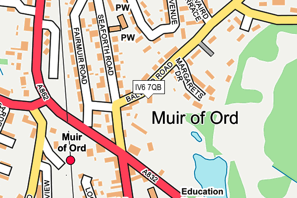 IV6 7QB map - OS OpenMap – Local (Ordnance Survey)