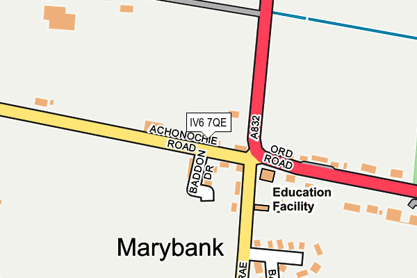 IV6 7QE map - OS OpenMap – Local (Ordnance Survey)