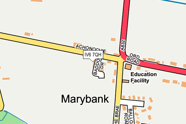 IV6 7QH map - OS OpenMap – Local (Ordnance Survey)