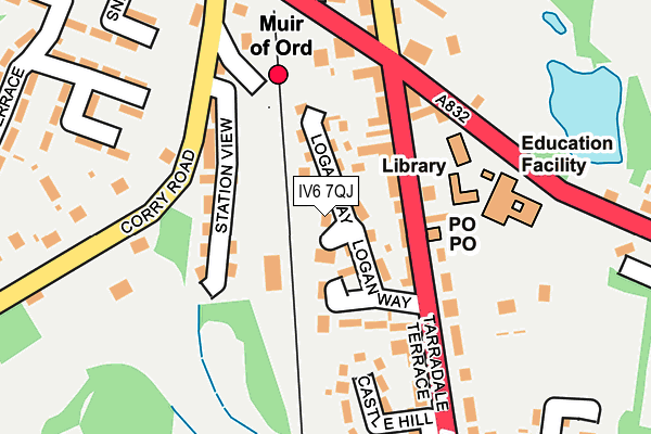 IV6 7QJ map - OS OpenMap – Local (Ordnance Survey)