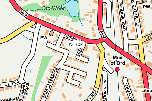 IV6 7QP map - OS OpenMap – Local (Ordnance Survey)