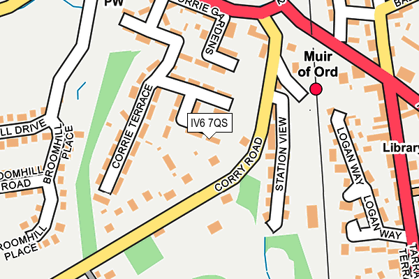 IV6 7QS map - OS OpenMap – Local (Ordnance Survey)