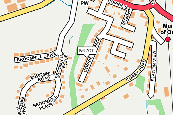 IV6 7QT map - OS OpenMap – Local (Ordnance Survey)