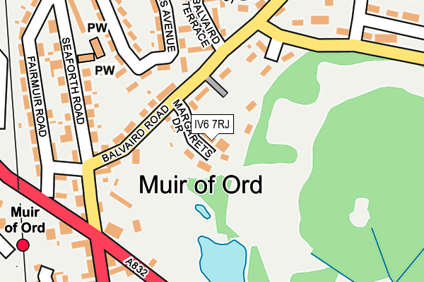 IV6 7RJ map - OS OpenMap – Local (Ordnance Survey)