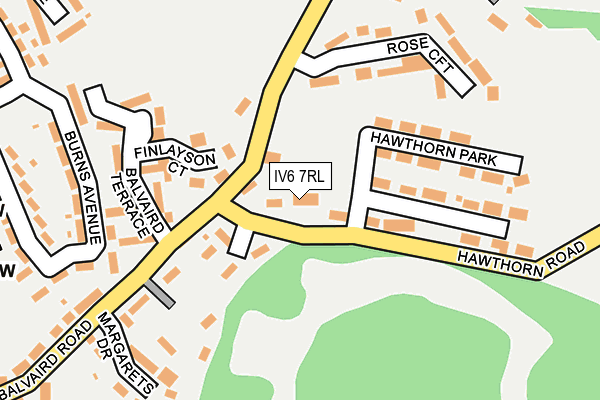 IV6 7RL map - OS OpenMap – Local (Ordnance Survey)