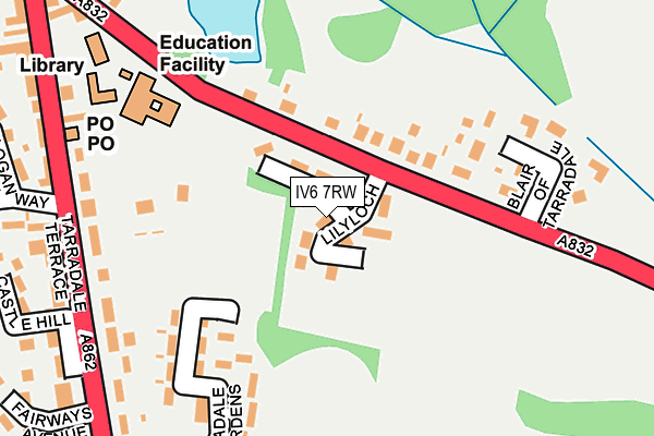 IV6 7RW map - OS OpenMap – Local (Ordnance Survey)