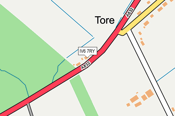 IV6 7RY map - OS OpenMap – Local (Ordnance Survey)