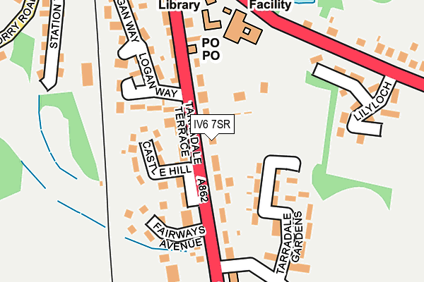 IV6 7SR map - OS OpenMap – Local (Ordnance Survey)