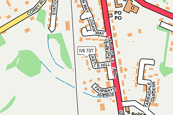 IV6 7ST map - OS OpenMap – Local (Ordnance Survey)