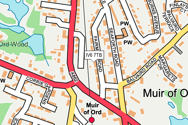 IV6 7TB map - OS OpenMap – Local (Ordnance Survey)