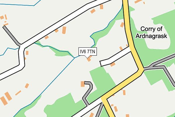 IV6 7TN map - OS OpenMap – Local (Ordnance Survey)